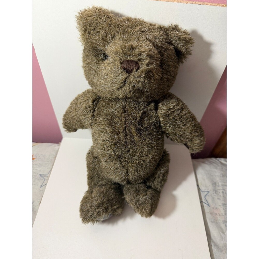Vintage 1982 GUND Jointed Teddy Bear 11” Brown Plush Made In Korea Tagged